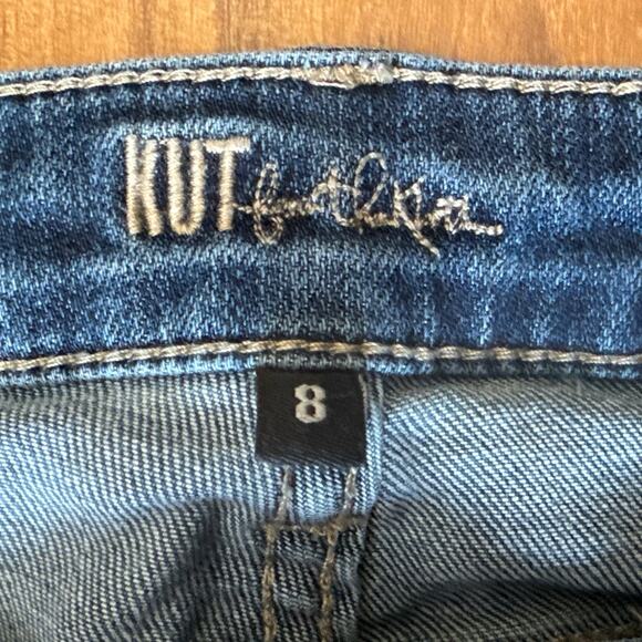 Kut from The Kloth Womens Boyfriend Mid-Rise Straight Jeans Sz 8 Blue - Picture 6 of 7